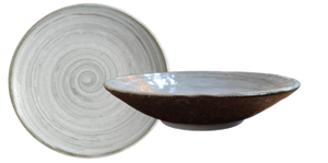 Earth Swirl Beige- Pasta Plate 24cm