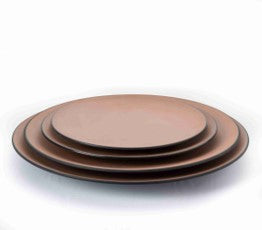 Melamine Two-Tone Brown & Black - Plate 21.6