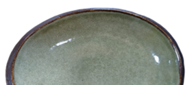 Emerald- low walled plate 27cm x 2.5 cm