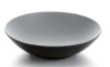 Melamine Two tone Grey & Black Matt -  Bowl 11cm  H 6.4 cm
