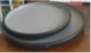 Melamine  Two tone Grey & Black Matt  - Plate 25,4 x 2,6 cm