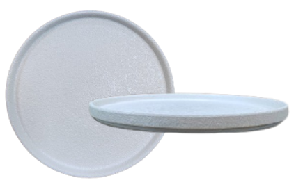 Matte White- walled plate 24cm -