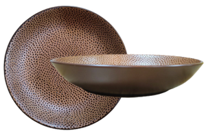 Brown Obsidian- Coupe Bowl  21 x H:4 cm