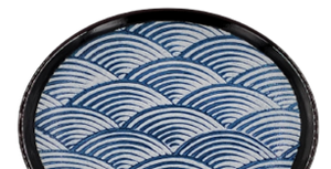 Waves- Walled Plate 21.5cm