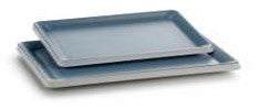Melamine Two tone Blue & White - Rectangular Tray, 25.9x18.9x3cm