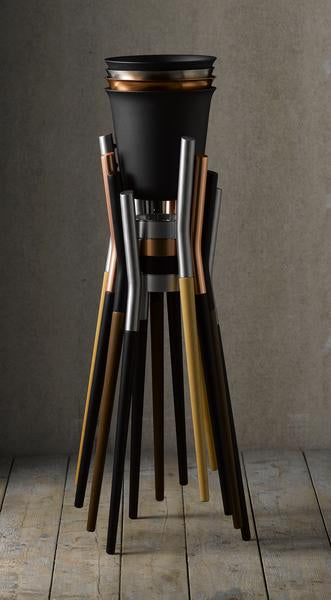 100 Copper Champagne Cooler with Stainless Steel Stand Studio1765